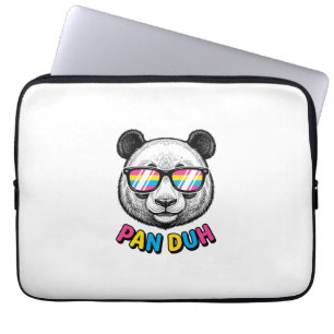 Funny Panda Sunglasses Vintage Engraving Shirt Des Laptop Sleeve