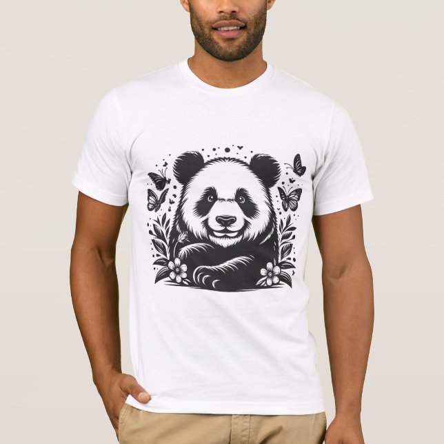Funny Panda  T-Shirt (Front)