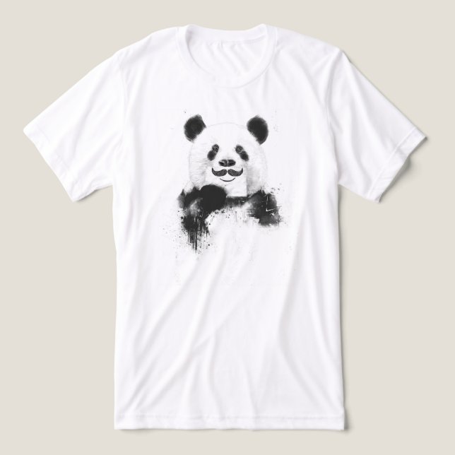 Funny panda Tri-Blend shirt (Design Front)