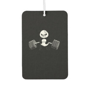 Funny Panda Workout  Kitten Gym Deadlift Power Car Air Freshener
