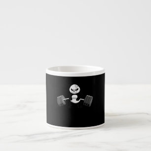 Funny Panda Workout Kitten Gym Deadlift Power Espresso Cup