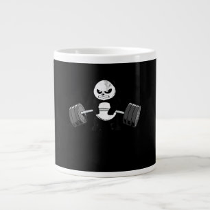 Funny Panda Workout  Kitten Gym Deadlift Power Large Coffee Mug