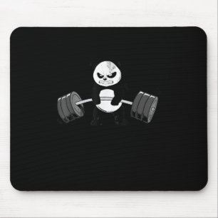 Funny Panda Workout Kitten Gym Deadlift Power Mouse Pad