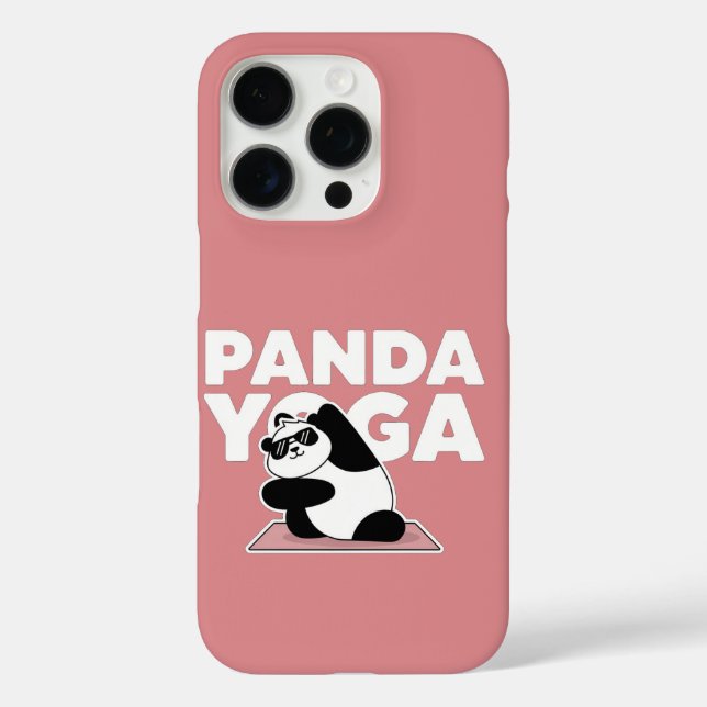 funny panda yoga Case-Mate iPhone case (Back)