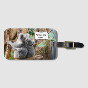Funny Pandas or Koalas - Which are cuter? Luggage Tag