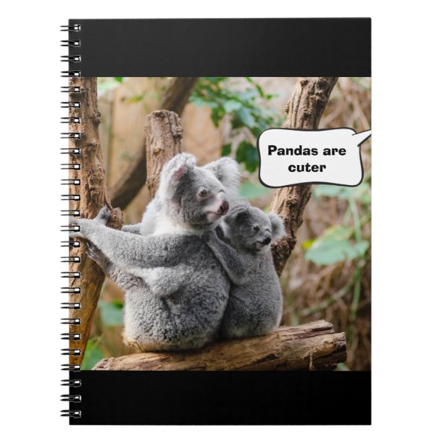 Funny Pandas or Koalas - Which are cuter? Notebook (Front)