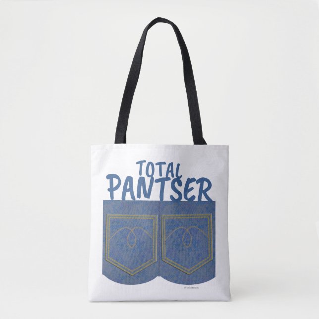 Funny Pantser Writing Method Slogan Tote Bag (Front)