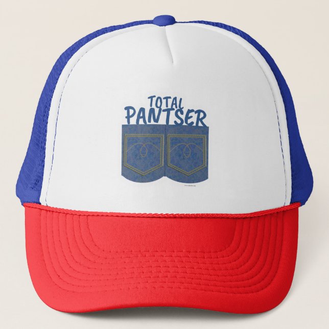 Funny Pantser Writing Method Slogan Trucker Hat (Front)