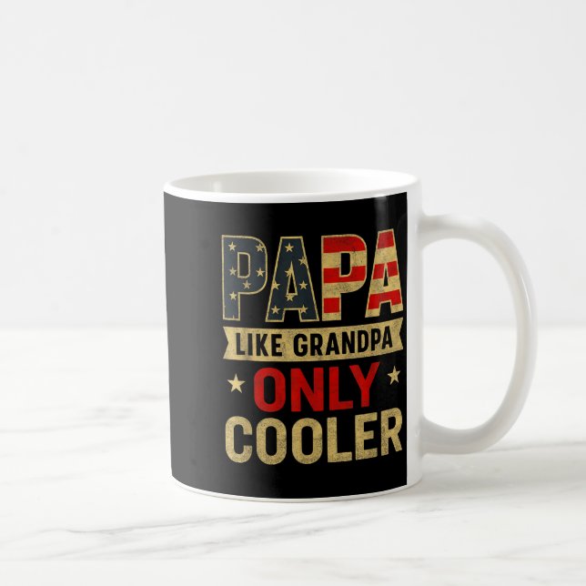 Funny Papa Art For Grandpa From Grandkids Father's Coffee Mug (Right)