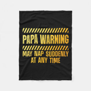 Funny Papa Art For Grandpa From Grandkids Fathers Fleece Blanket