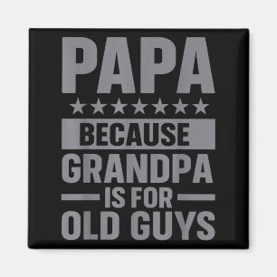 Funny Papa Art For Grandpa From Grandkids Father's Magnet