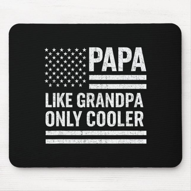 Funny Papa Art For Grandpa From Grandkids Father's Mouse Pad (Front)