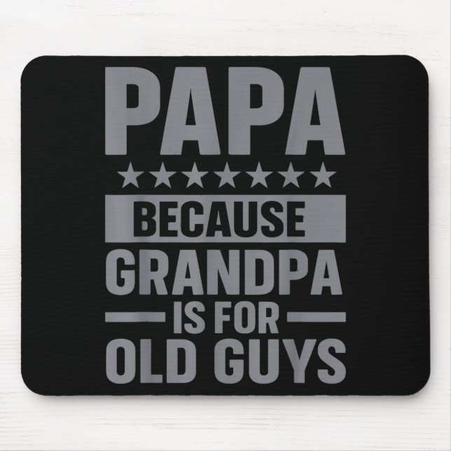 Funny Papa Art For Grandpa From Grandkids Father's Mouse Pad (Front)