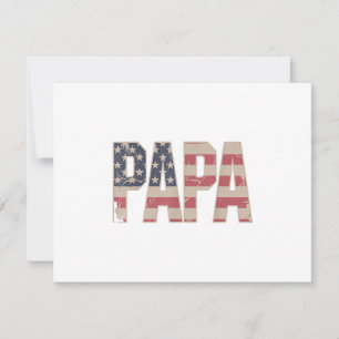 Funny Papa Art for Grandpa from Grandkids Father's Thank You Card