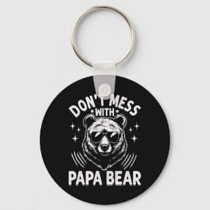 Funny Papa Bear Don&#; t Mess With Papa Bear Funny Key Ring