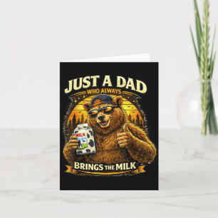 Funny Papa Bear for Men Dad Fathers Day Birthday Card