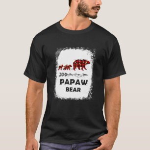 Funny Papaw Bear Matching Family Christmas Bear Re T-Shirt