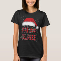 Funny Papaw Claus Red Plaid Christmas Family Pjs M