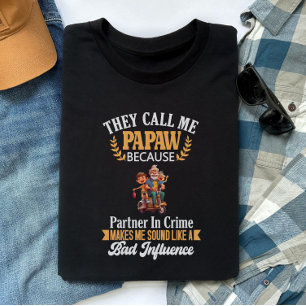 Funny Papaw, Grandpa, Grandfather, Customisable T-Shirt
