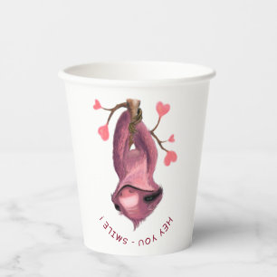 Funny Paper Cups Playful Sloth Smile - Custom Text