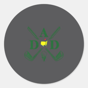Funny Par Dad Golf Matching Golfing Quote Party Ck Classic Round Sticker