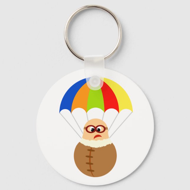 Funny Parachute Keychain (Front)