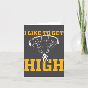 Funny Parachute Quote Skydiver  Card