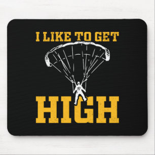 Funny Parachute Quote Skydiver  Mouse Pad