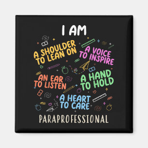 Funny Paraeducator Heart To Care Paraprofessional  Magnet