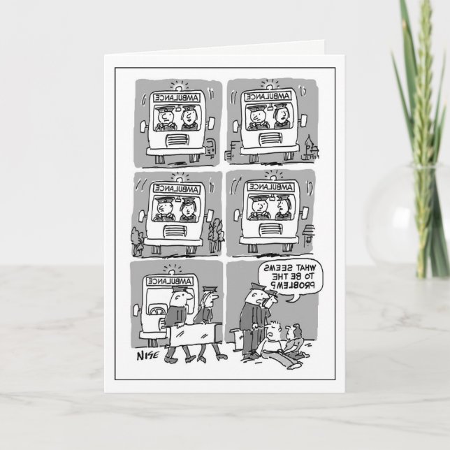 Funny Paramedic Card (Front)