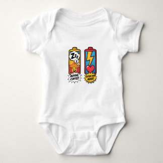 Funny Parenting Energy – Before Coffee After Kids Baby Bodysuit