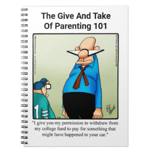 Funny Parenting Humour Notebook