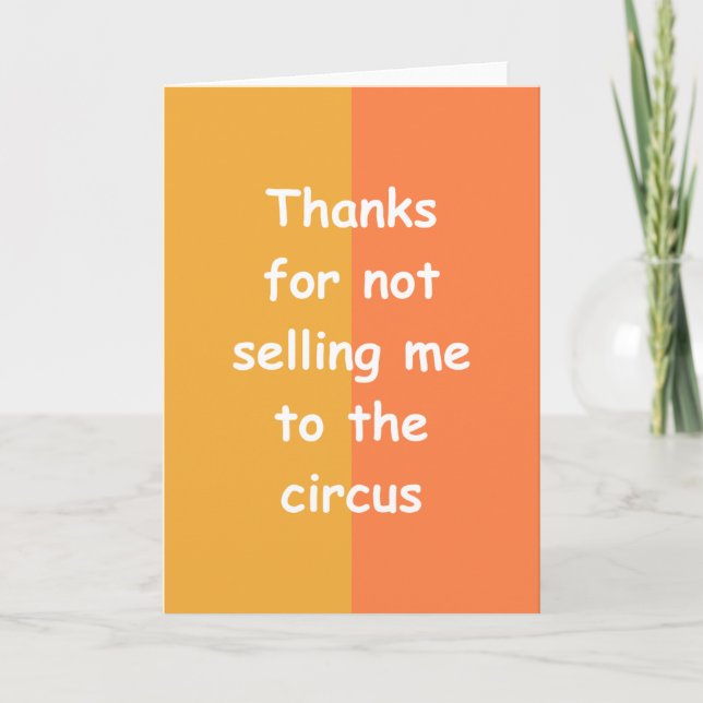 Funny parenting joke card from Daughter  (Front)