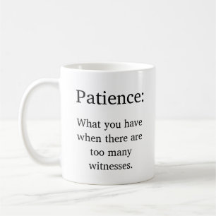 Funny Parenting Patience Definition Coffee Mug