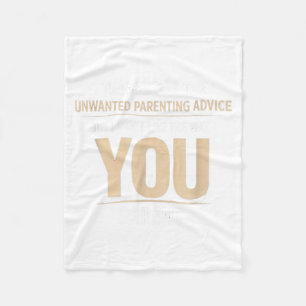 Funny Parenting Quote Sarcastic Mum Dad Humour Fleece Blanket
