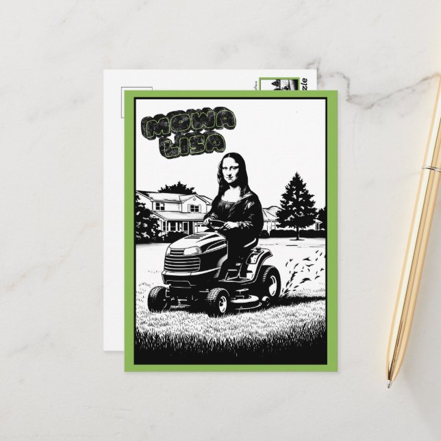 Funny Parody Art Postcard (Front/Back In Situ)
