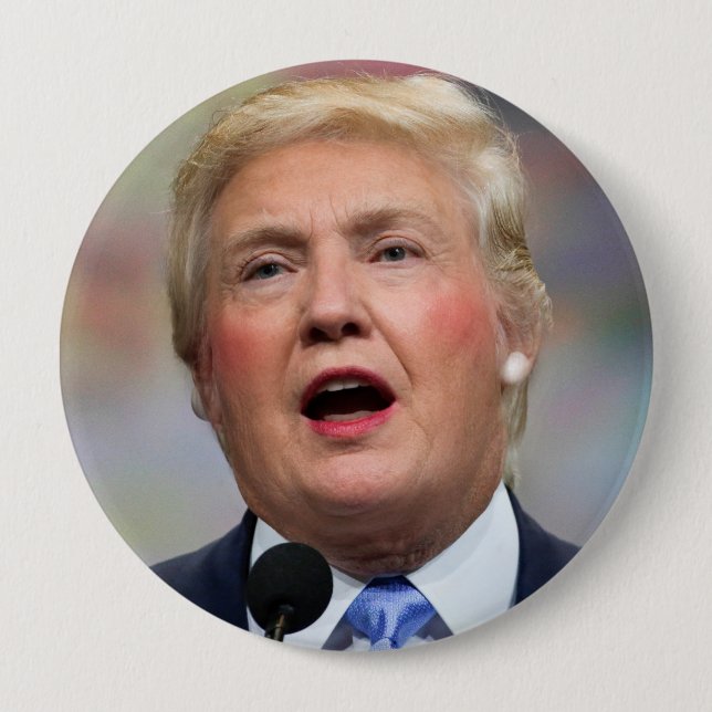 Funny Parody Donald Clinton Button (Front)