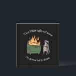 Funny Parody Dumpster Fire Racoon Mental Health Invitation<br><div class="desc">Funny Parody Dumpster Fire Racoon Mental Health</div>