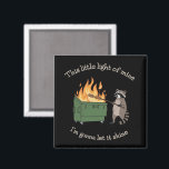 Funny Parody Dumpster Fire Racoon Mental Health Magnet<br><div class="desc">Funny Parody Dumpster Fire Racoon Mental Health</div>