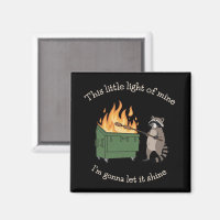 Funny Parody Dumpster Fire Racoon Mental Health