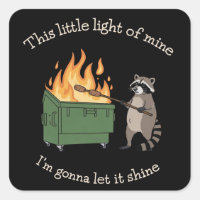 Funny Parody Dumpster Fire Racoon Mental Health