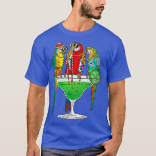 Funny Parrot Hawaiian Margarita Gift For Men T-Shirt