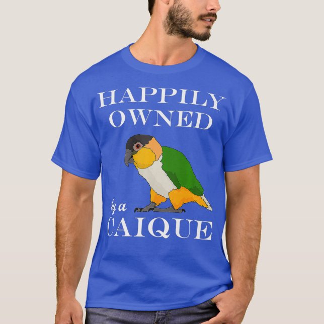 Funny Parrot Owner Owned By A Caique Premium T-Shirt (Front)