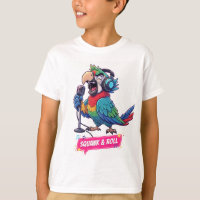 Funny Parrot Singing Karaoke T-Shirt 