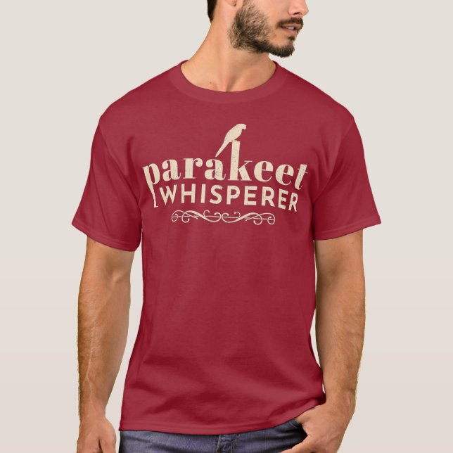 Funny Parrots Men Shirt For Parakeet Lovers (Front)