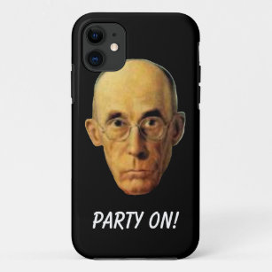 Funny Party On Nerd Nerdy Looking Bald Guy iPhone 11 Case