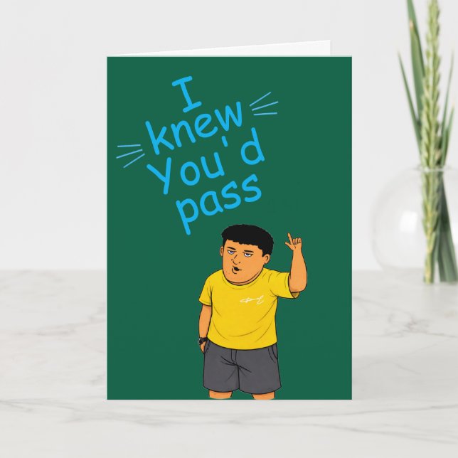 Funny passed the bar exam card (Front)