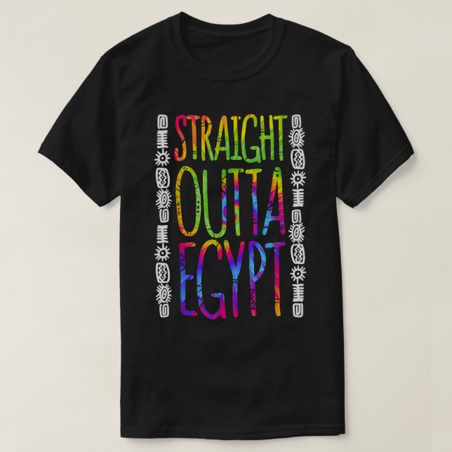 Funny Passover Straight Outta Egypt Jewish Seder F T-Shirt (Design Front)