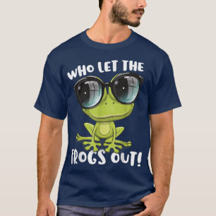 Funny Passover Who Let The Frogs Out Jewish Seder  T-Shirt