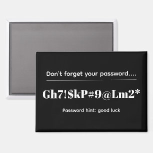 Funny Password Magnet